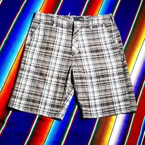 Hurley - Plaid Shorts - 33 Waist